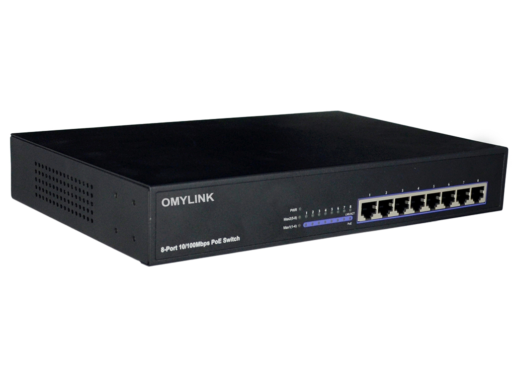 8 Port 10/100Mbps PoE Switch